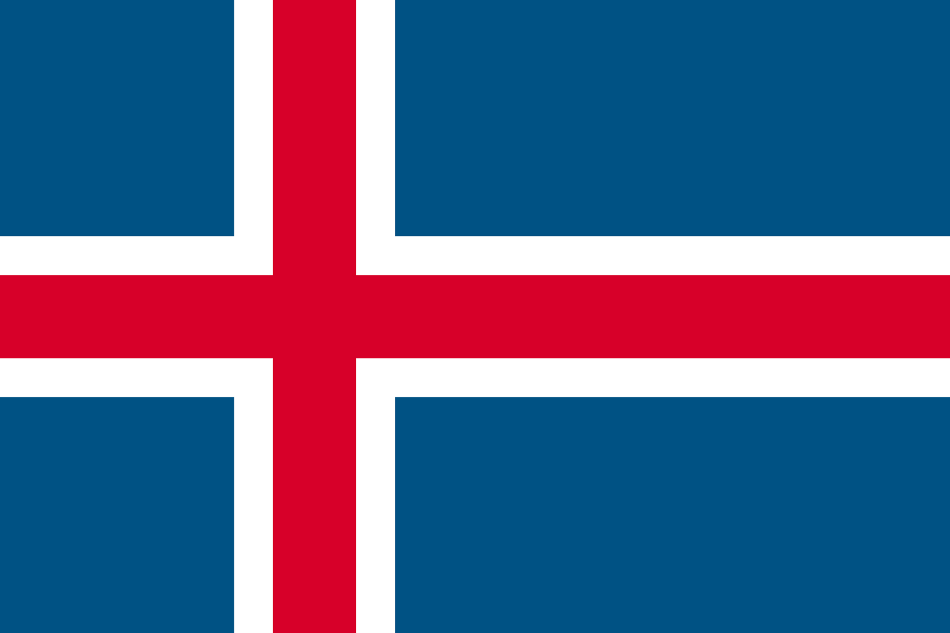 アイスランドの国旗02 壁紙画像 ミヤノーヴァ