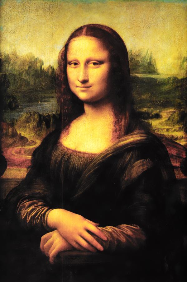 モナ・リザ（Mona Lisa）：レオナルド・ダ・ヴィンチ｜油絵具の壁紙/画像素材