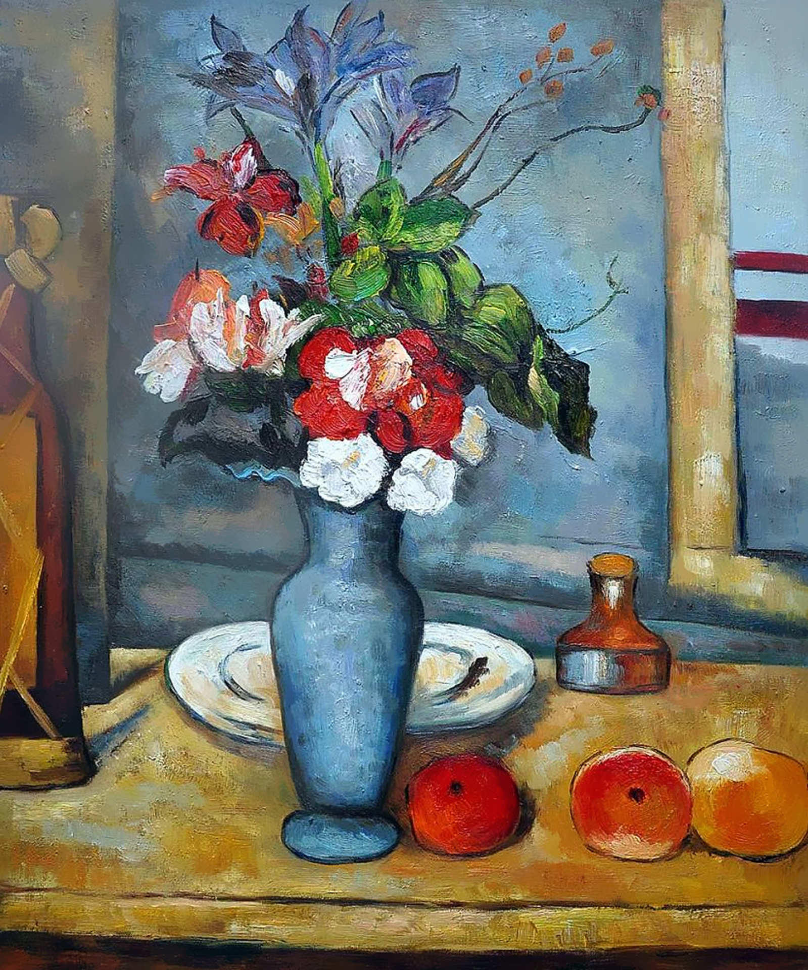 青い花瓶（The Blue Vase）：ポール・セザンヌ：壁紙画像｜ミヤノーヴァ