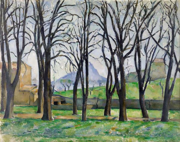 ジャス・ド・ブッファンの栗の木（Chestnut Trees at Jas de Bouffan）：ポール・セザンヌ