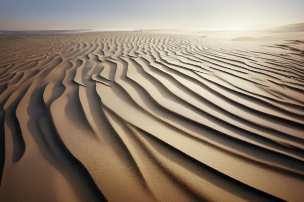 風によって作られた美しい砂紋01｜風景の壁紙/画像素材