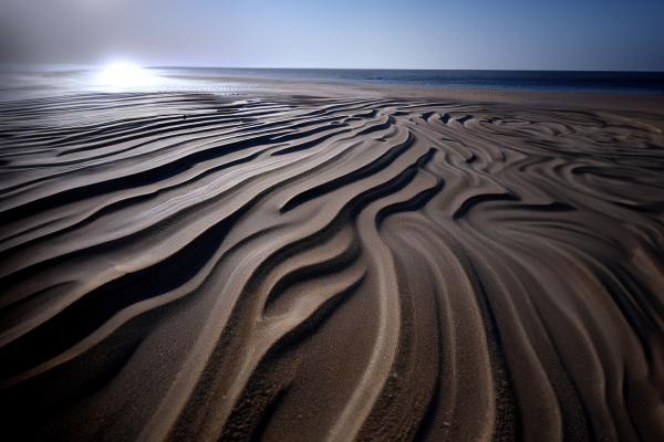 風によって作られた美しい砂紋02｜風景の壁紙/画像素材