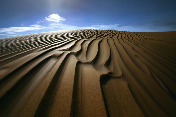 風によって作られた美しい砂紋03｜風景の壁紙/画像素材