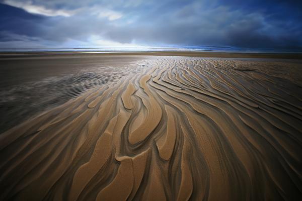 風によって作られた美しい砂紋04｜風景の壁紙/画像素材
