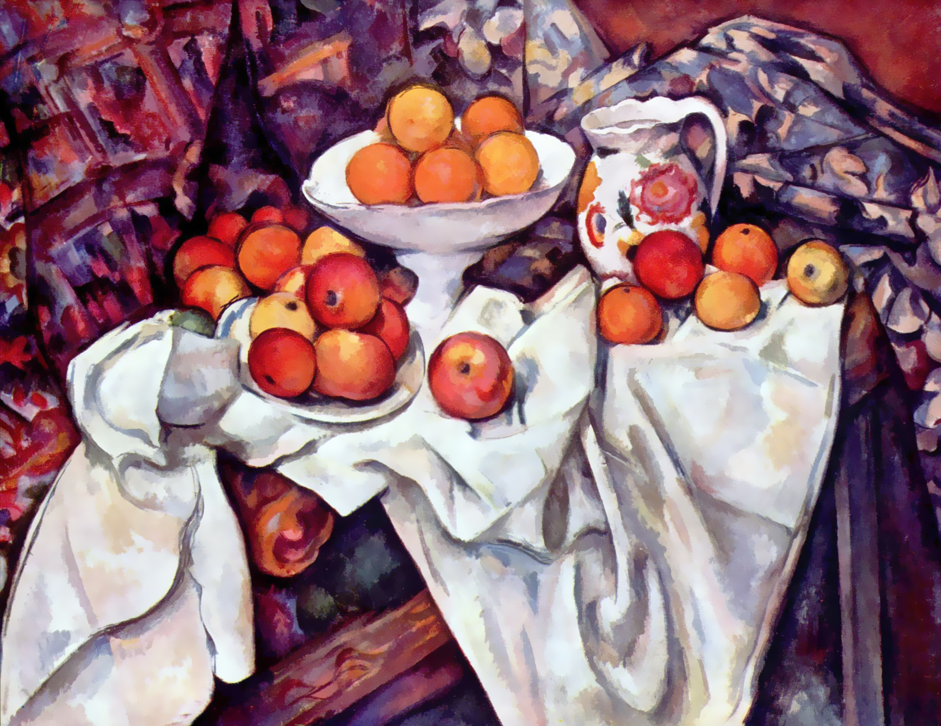 リンゴとオレンジ Apples And Oranges ポール セザンヌ 壁紙画像 ミヤノーヴァ