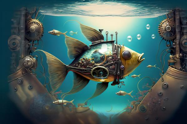 海を泳ぐ魚｜の壁紙/画像素材