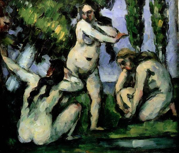三人の入浴者(Three Bathers)：ポール・セザンヌ｜ポール・セザンヌの壁紙/画像素材