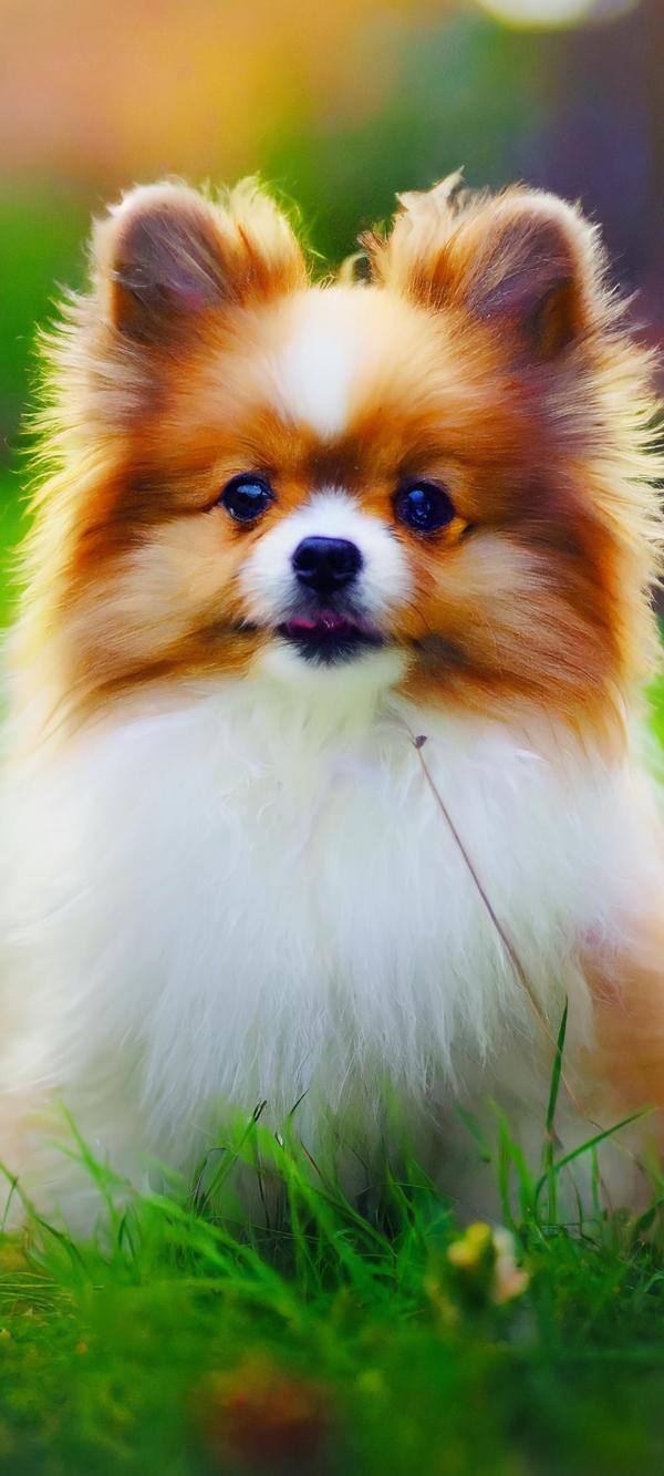 小さなかわいいふわふわの犬04｜犬の壁紙/画像素材
