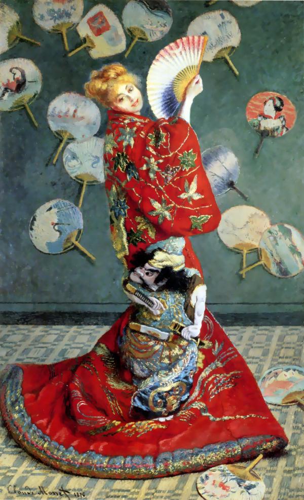 ラ・ジャポネーズ(Madame Monet en costume japonais)：クロード・モネ