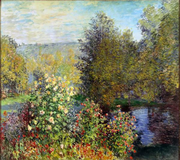 モンジェロンの庭園の一角(Corner Of The Garden At Montgeron)：クロード・モネ｜絵画の壁紙/画像素材91